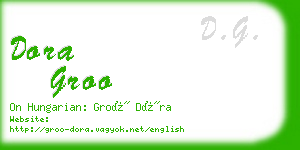 dora groo business card